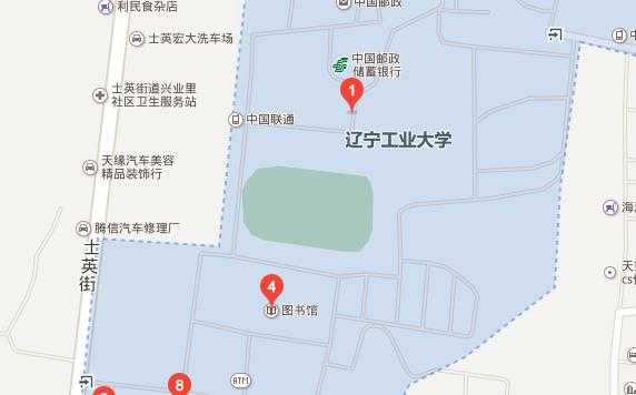 辽宁工业大学地址地图（辽宁工业大学校内地图）