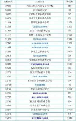 北京高校在河北省招生计划（北京高校在河北省招生计划名单）